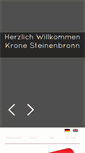 Mobile Screenshot of krone-steinenbronn.de