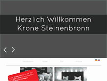 Tablet Screenshot of krone-steinenbronn.de